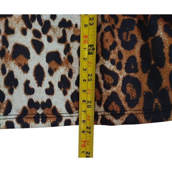 Leopard Print Lace Trim Cami Nightgown By Avidlove Size S Brown & Black. NWT - Picture 8 of 9